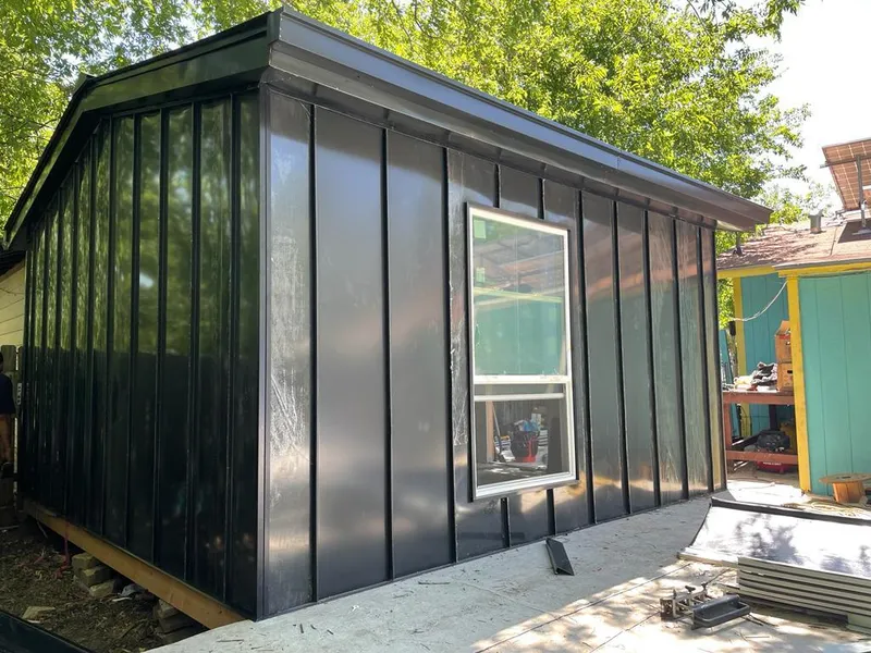 Black standing seam metal wall panels for Roof Inspection in Rittman