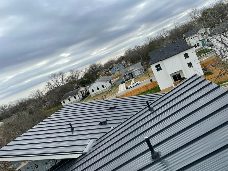 Standing seam metal roof panels with vents for Skylight Repair in Rittman